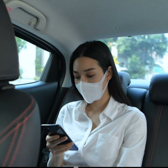 Girl with mask